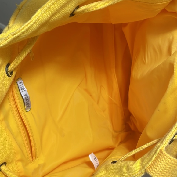 Yellow Bohemian Draw String Closure Tote Shoulder Bag - Picture 4 of 9